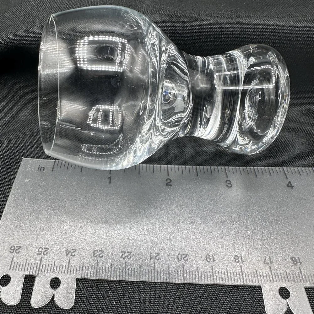 Bohemian Czech Crystal Shot Glasses 3oz Weighted Base Set of 6 Vintage 1990s